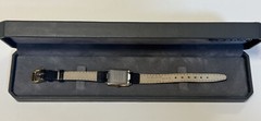 ⌚️RADO Florence 153.3606.2N Woman’s Qz Watch Square Gold Dial W/Box, New🔋, 📄