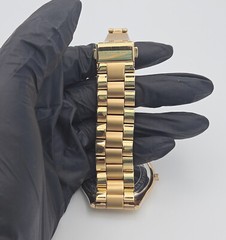 Michael Kors Argyle Gold Stainless Steel Watch with Rose Gold Dial MK3336