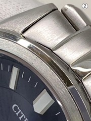CITIZEN Watch Analog Stainless BLK SLV H1445 S073545