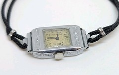 Vtg 1931 Elgin Model 1 Grade 488 7J Art Deco Mechanical Wrist Watch For Repair