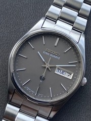 Seiko King Quartz 48 Model Gray Dial Vintage Watch No Box