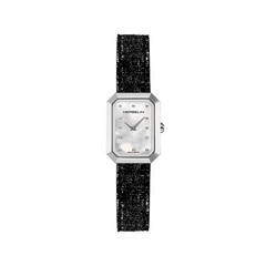 Herbelin Octogône 17446AP19 Women’s Black Leather Stap White Dial Watch 20.5 mm
