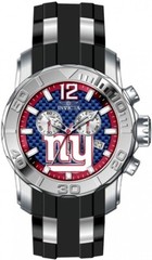 NEW INVICTA NFL 48006 NY NEW YORK GIANTS CHRONOGRAPH BLUE DIAL WATCH QUARTZ 48MM