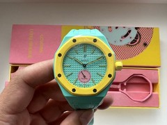 AP x Swatch Royal Pop OTG ROZ With WB STRAP Brand New with RECEIPT READY TO WEAR