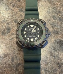 Citizen Titanium Diver 200m Eco Drive BN0228-06W Green