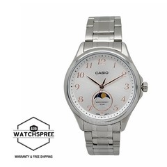 Casio Men’s Analog Stainless Steel Band Watch MTPM110D-7A MTP-M110D-7A