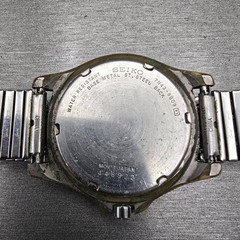Seiko Watch Men 38mm Green Dial Gray Tone Daydate Round 7N43-8B09 New Battery