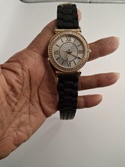 Title: Women’s Ashley Princess Quartz Watch – Rhinestone Bezel