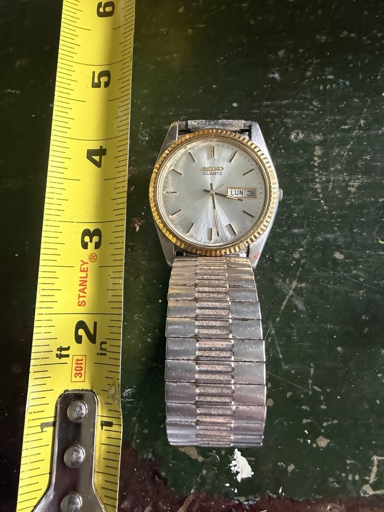 Seiko Quartz Silver and Gold Tone Men’s Watch Seiko SGF204 men’s