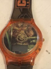 Congo The Movie 1995 Brown/Orange Digital Watch Needs Battery