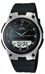 Casio AW80-1AV, 10 Year Battery, Telememo Watch, Black Resin Strap, 3 Alarms