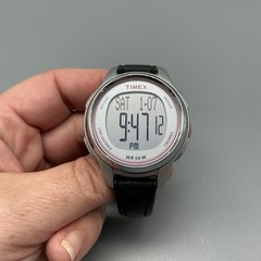 Timex Womens Watch 39mm Gray Digital Indiglo 50M Timer Pedometer New Battery