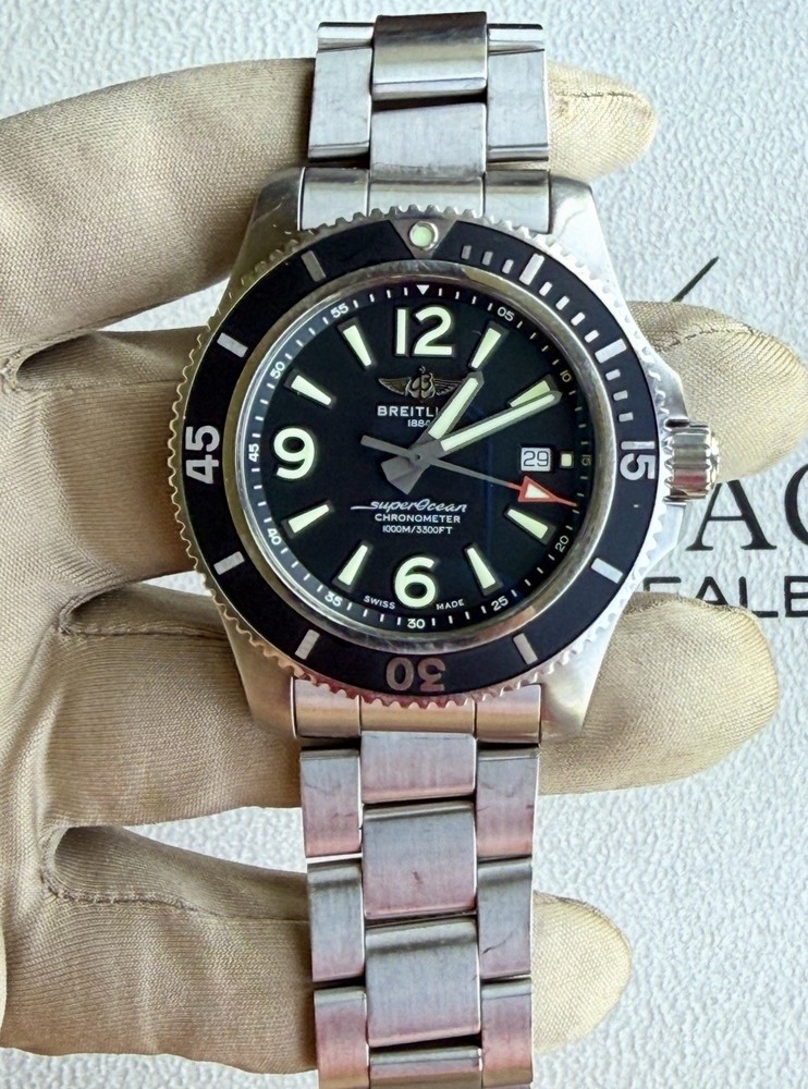 Breitling Superocean A17367 Black Dial Black Bezel 2021 Complete Set