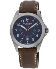 New Victorinox Swiss Army Heritage Quartz Blue Dial Brown Men’s Watch 241964