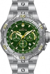 NEW INVICTA 47762 VENOM COMBAT CHRONOGRAPH GREEN DIAL STEEL QUARTZ 52.5MM G