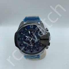 Diesel DZ4329 Mega Chief Blue Dial Gunmetal Plated Stainless Steel Men’s Watch