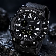 Men Waterproof Digital Sports Watch Military Tactical LED Backlight