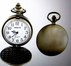 INVICTA 49003 AMERICAN BALD EAGLE NIB POCKET WATCH NWT UNITED STATES CHAIN C69