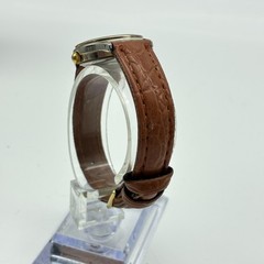 Women’s Quartz Watch Brown Croc Embossed Strap Japan Movement Analog