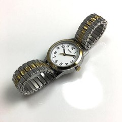 Timex T2N068 Women’s Essex Avenue Two Tone Expansion Band Watch