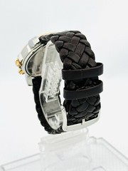 Tommy Bahama TB1065 Pineapple Dial Moon Phase calendar Brown Croco Woven Strap