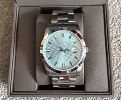Mathey-Tissot Men’s Mathy I Turquoise Blue Dial Watch H1450 In Box