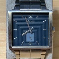 Nixon The District “In The Game” Blue & Silver Stainless Men’s Analog Watch RUNS