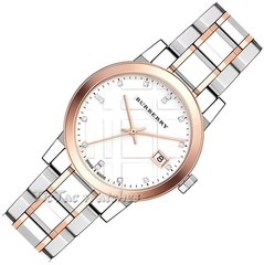 BURBERRY BU9127 WOMENS ROSE GOLD SILVER TONE WATCH BRAND NEW – 2 YEARS WARRANTY