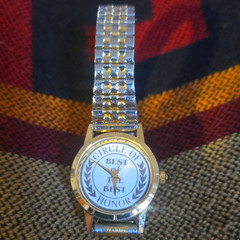 Great American Images Circle of Honor Vintage Quartz Analog White Dial Two-Tone