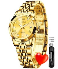 OLEVS Women’s Two Tone Stainless Steel Analog Quartz Watch