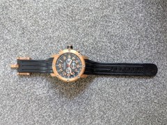 TW Steel TW131 Grandeur Tech 48mm Rose Gold Chronograph Watch With Box
