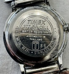 Vintage Sterling Silver Timex Cuff Watch Rainbow Hallmark Southwestern 24.5g