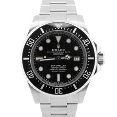 2023 PAPERS Rolex Sea-Dweller Deepsea BLACK Steel 44mm 136660 Watch BOX