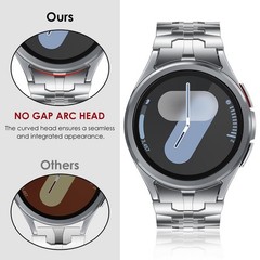 FULLIFE Band for Samsung Galaxy Watch 7 6 5 4 FE 40mm 44mm Men No Gap Steel