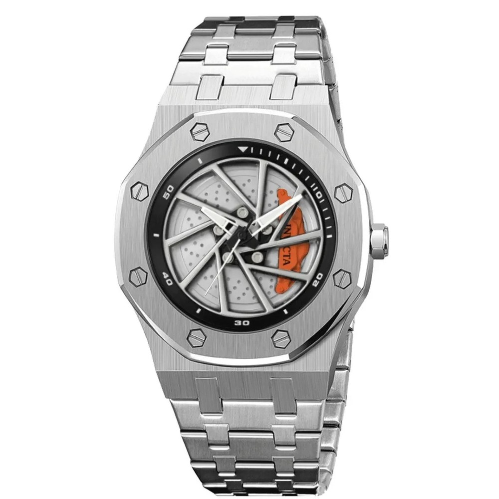 69484 – Invicta SPEEDWAY RIM 42mm Quartz Silver Tone Stainless Steel Men’s Watch