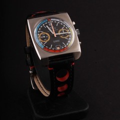 Royce Rainbow Watch with Chronograph / Date. 1970s. Stainless Steel. RARE!