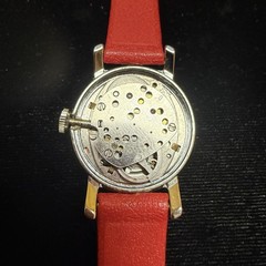 Vintage 1958 Peanuts “Snoopy” Mechanical Wind-Up Kids’ Watch w/Red Band *WORKS*