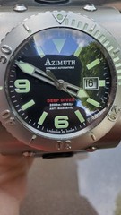 Azimuth Xtreme-1 Deep Diver Auto Titanium 2000m Anti Magnetic 019-11 DD Watch