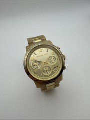 Michael Kors Champagne colored/Yellow gold toned steel MK-5139 New Battery