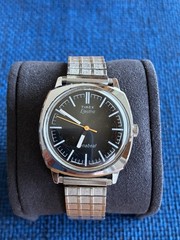 Vintage 1970s Timex Electric Dynabeat | Brown Sunburst | RUNNING | New Battery