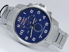 NEW SECTOR R3273689135 MEN’S BLUE CHRONOGRAPH SPORT WATCH BLACK EAGLE