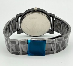 NEW Unisex Geometric Designed New Age JWH Black/Gold Tone Faceted Crystal Watch
