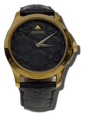 GUCCI Watch Black YA1264034A Authentic Men H:1.77” W:1.46” 7362