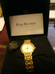 Krug-Baumen Ladies Charleston Watch . 18ct. GOLD PLATED New and Boxed.