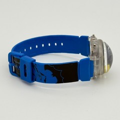 Kid’s BATMAN Flip-Top Hidden Light Up Digital LCD Watch, Blue Resin Band, Runs