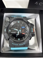 Activa Vord X Invicta Digital Men’s Watch 49mm Light Blue ACW8043-007 New