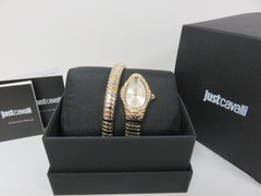 Just Cavalli Women’s Snake JC1L373M1055 20mm Quartz Two Tone SS IPYG Watch