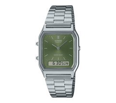 CASIO Watch Retro Vintage Digital Unisex SILVER ORIGINAL AQ-230A-3A
