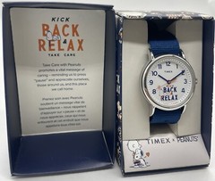 TIMEX Unisex Weekender x Peanuts collection Blue Nylon Strap Snoopy TW2V41900