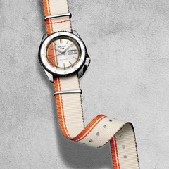 Seiko 5 Sports SRPK73 42.5mm Orange Dial Nylon NATO Strap Automatic Men’s Watch
